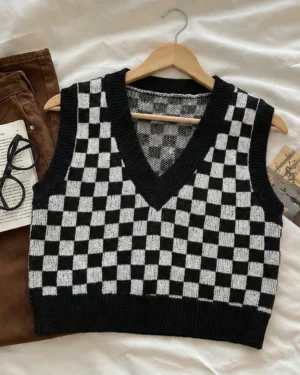 Classic Checker Vest