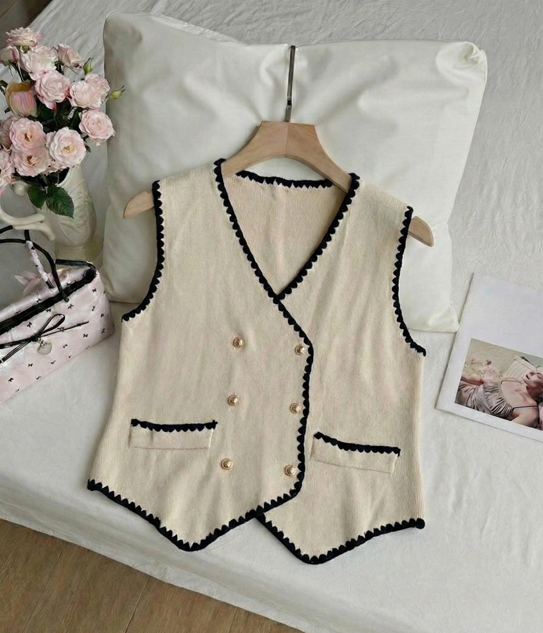 Scallop Vest Top