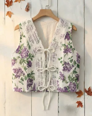 Flora Vest Top