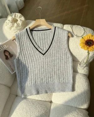Metro Gray Varsity Vest