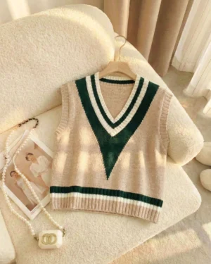 Evergreen Campus Knit Vest