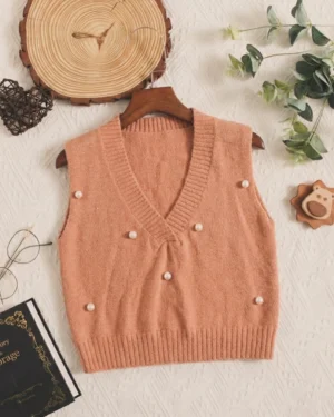 Peach Blossom Pearl Vest