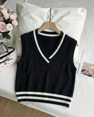 Downtown Minimalist Striped Vest