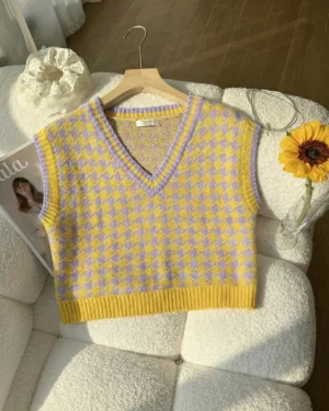 Electric Pastel V-Neck Vest